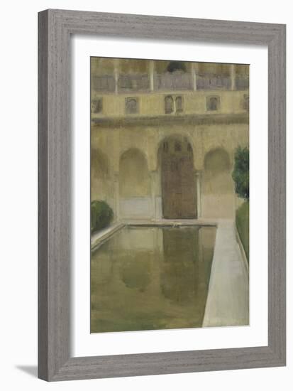 Patio De La Alberca, Granada, 1917-Joaquin Sorolla-Framed Giclee Print