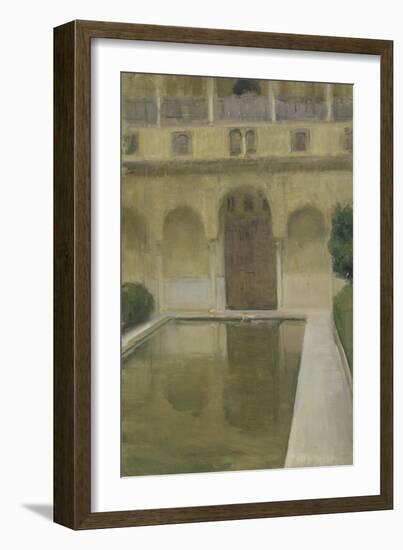 Patio De La Alberca, Granada, 1917-Joaquin Sorolla-Framed Giclee Print