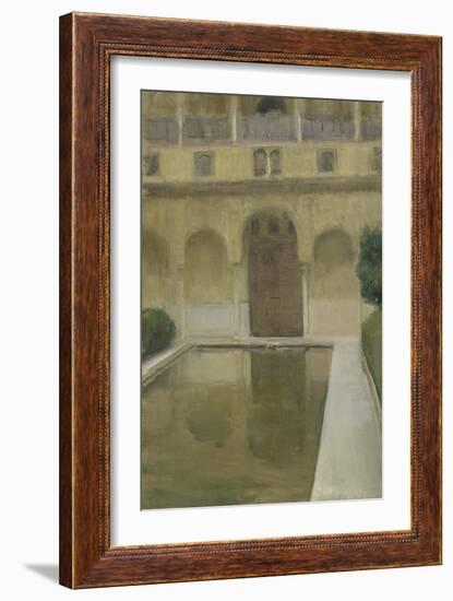 Patio De La Alberca, Granada, 1917-Joaquin Sorolla-Framed Giclee Print