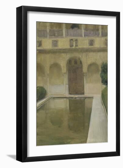 Patio De La Alberca, Granada, 1917-Joaquin Sorolla-Framed Giclee Print