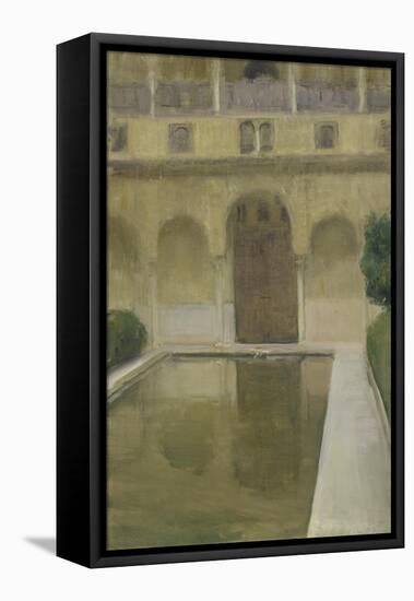 Patio De La Alberca, Granada, 1917-Joaquin Sorolla-Framed Premier Image Canvas