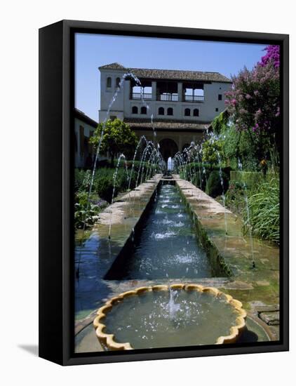 Patio De La Azequia of the Generalife Palace of the Alhambra-Ian Aitken-Framed Premier Image Canvas