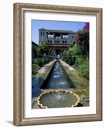 Patio De La Azequia of the Generalife Palace of the Alhambra-Ian Aitken-Framed Photographic Print