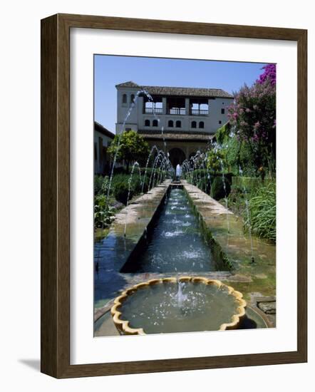 Patio De La Azequia of the Generalife Palace of the Alhambra-Ian Aitken-Framed Photographic Print