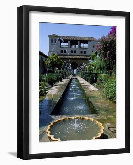 Patio De La Azequia of the Generalife Palace of the Alhambra-Ian Aitken-Framed Photographic Print