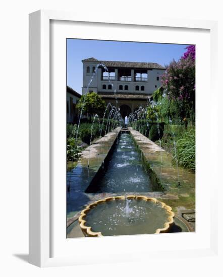 Patio De La Azequia of the Generalife Palace of the Alhambra-Ian Aitken-Framed Photographic Print