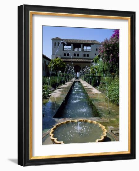 Patio De La Azequia of the Generalife Palace of the Alhambra-Ian Aitken-Framed Photographic Print