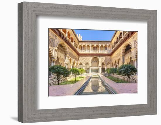 Patio de las Doncellas (The Courtyard of the Maidens), Real Alcazar (Royal Palace), Seville, Spain-Neale Clark-Framed Photographic Print