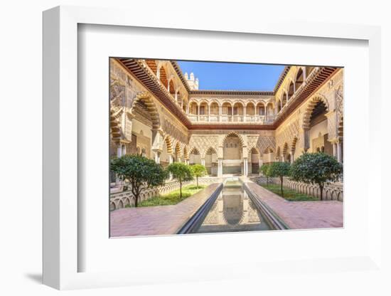 Patio de las Doncellas (The Courtyard of the Maidens), Real Alcazar (Royal Palace), Seville, Spain-Neale Clark-Framed Photographic Print