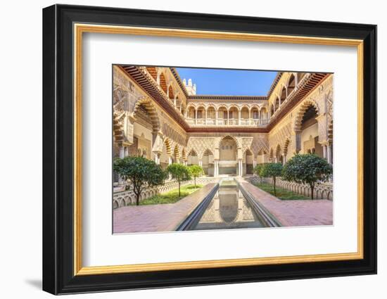 Patio de las Doncellas (The Courtyard of the Maidens), Real Alcazar (Royal Palace), Seville, Spain-Neale Clark-Framed Photographic Print