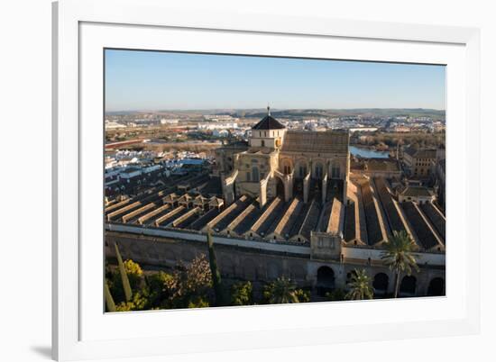 Patio De Los Naranjos and the Mezquita Cathedral Seen from its Bell Tower-Carlo Morucchio-Framed Photographic Print