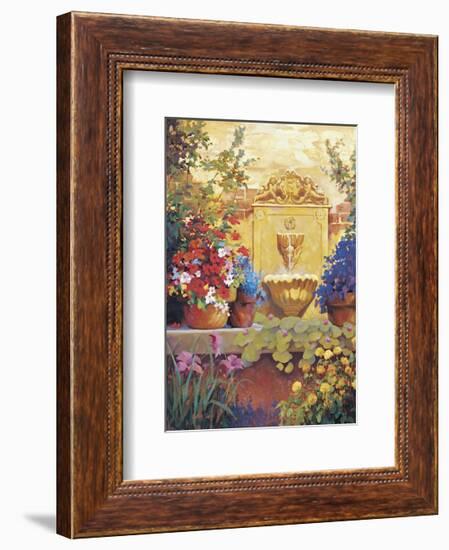 Patio Fountain-Hawley-Framed Giclee Print