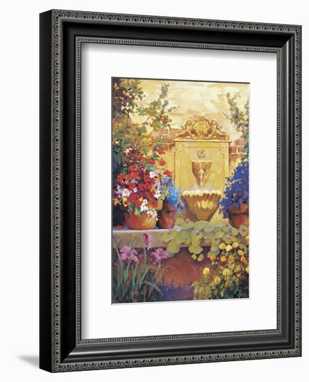 Patio Fountain-Hawley-Framed Giclee Print