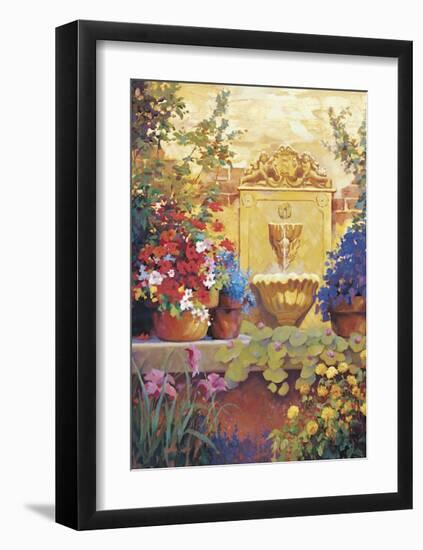 Patio Fountain-Hawley-Framed Giclee Print