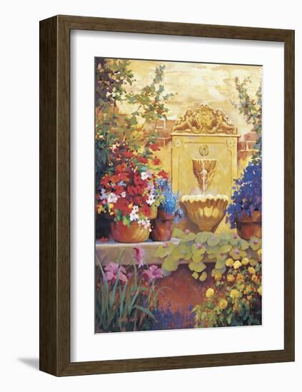 Patio Fountain-Hawley-Framed Giclee Print