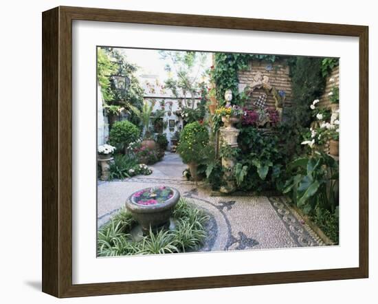 Patio in Private House During Annual Patio Competition, Cordoba, Andalucia, Spain-Rob Cousins-Framed Photographic Print