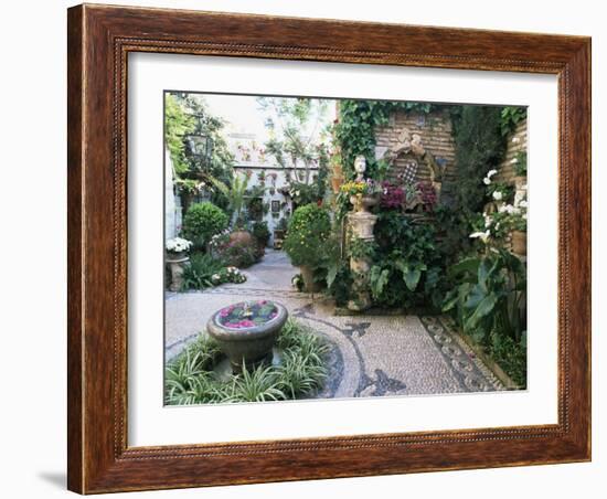 Patio in Private House During Annual Patio Competition, Cordoba, Andalucia, Spain-Rob Cousins-Framed Photographic Print