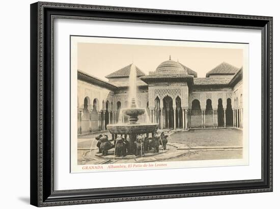 Patio of the Lions, Alhambra, Granada, Spain-null-Framed Premium Giclee Print
