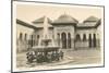 Patio of the Lions, Alhambra, Granada, Spain-null-Mounted Art Print