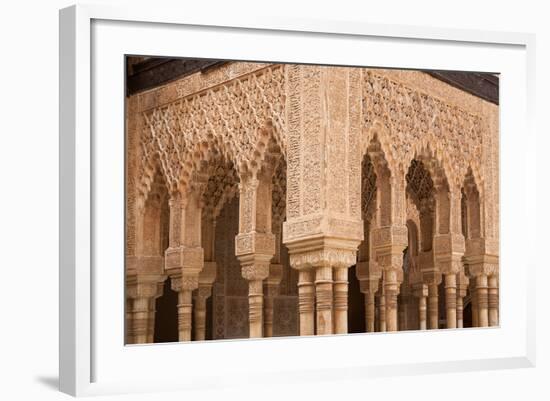 Patio of the Lions Columns from the Alhambra Palace-Lotsostock-Framed Photographic Print