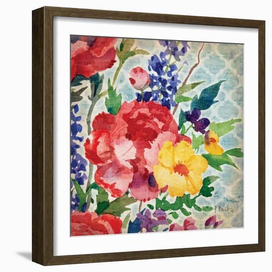 Patio Peony V-Paul Brent-Framed Art Print