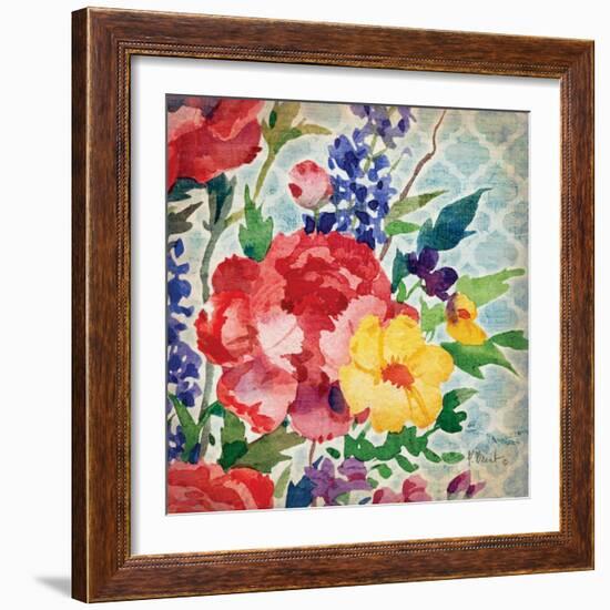 Patio Peony V-Paul Brent-Framed Art Print