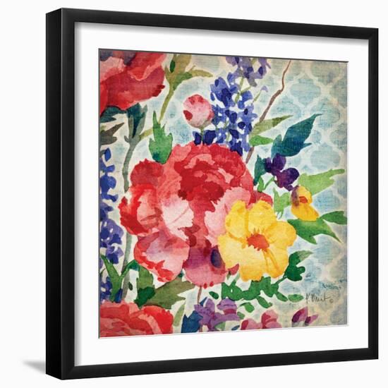 Patio Peony V-Paul Brent-Framed Art Print