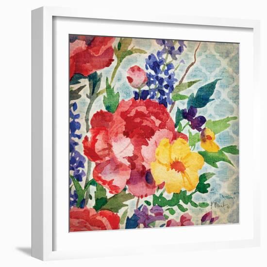 Patio Peony V-Paul Brent-Framed Art Print