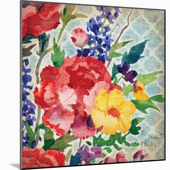 Patio Peony V-Paul Brent-Mounted Art Print