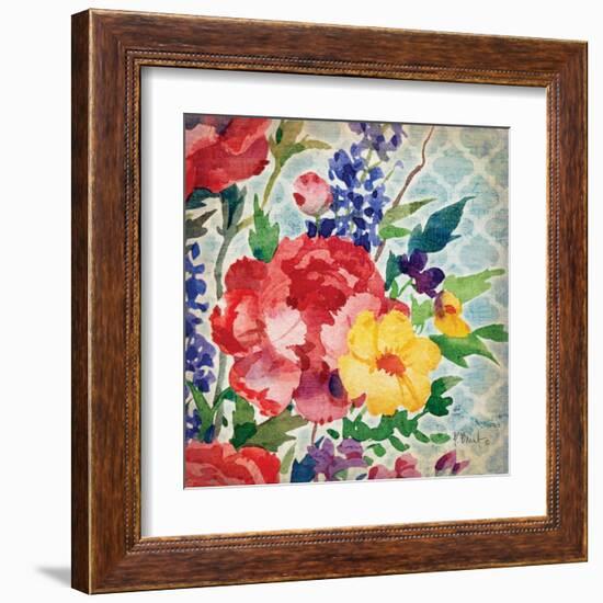 Patio Peony V-Paul Brent-Framed Art Print