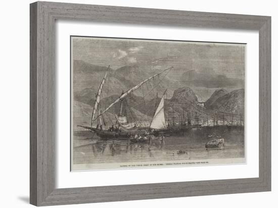 Patras, on the North Coast of the Morea, Vessels Waiting for Currants-Richard Principal Leitch-Framed Giclee Print