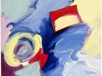 Abstract, Red, Blue-Patricia Brown-Framed Giclee Print