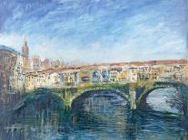 The Ponte Vecchio, Florence, 1995-Patricia Espir-Framed Giclee Print