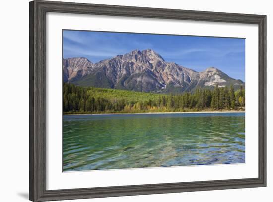 Patricia Lake and Pyramid Mountain, Jasper NP, Alberta, Canada.-Don Paulson-Framed Photographic Print