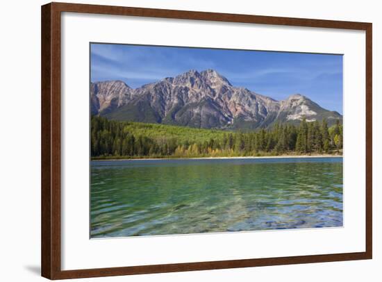 Patricia Lake and Pyramid Mountain, Jasper NP, Alberta, Canada.-Don Paulson-Framed Photographic Print