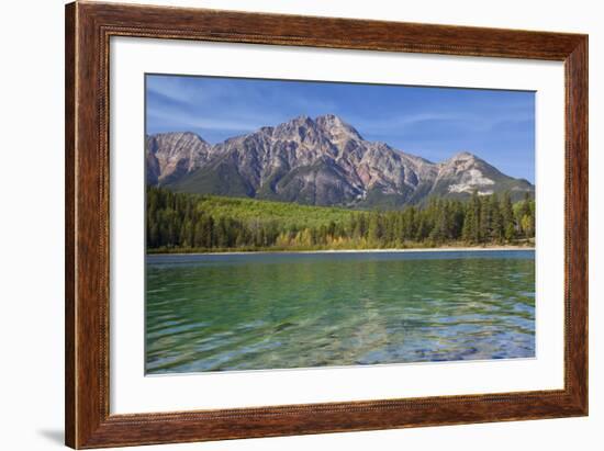 Patricia Lake and Pyramid Mountain, Jasper NP, Alberta, Canada.-Don Paulson-Framed Photographic Print