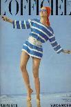 L'Officiel, March 1969 - Pierre Cardin, Tailleur en Tweed de Leleu-Patrick Bertrand-Framed Stretched Canvas