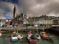 Cobh Harbour and St. Colman's Cathedral, Cobh, County Cork, Munster, Republic of Ireland-Patrick Dieudonne-Photographic Print