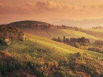 Countryside at Sunset, Volterra, Tuscany, Italy, Europe-Patrick Dieudonne-Framed Photographic Print