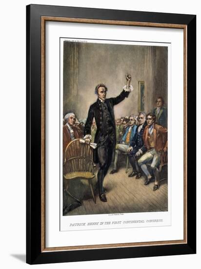 Patrick Henry (1736-1799)-Jean Leon Gerome Ferris-Framed Giclee Print