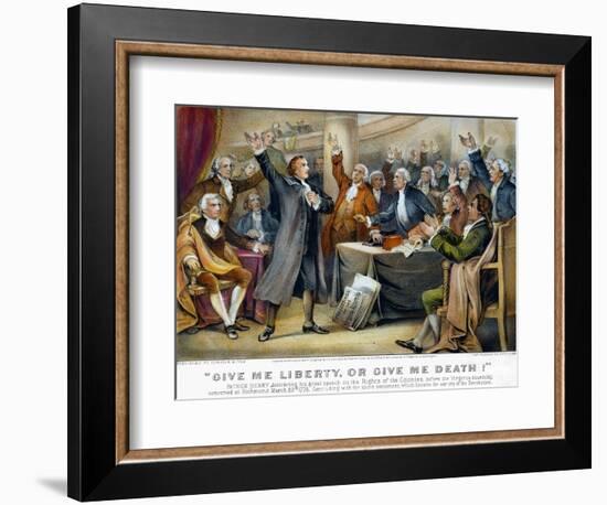 Patrick Henry, 1775-Currier & Ives-Framed Giclee Print