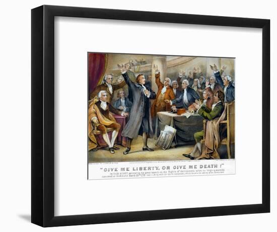 Patrick Henry, 1775-Currier & Ives-Framed Premium Giclee Print