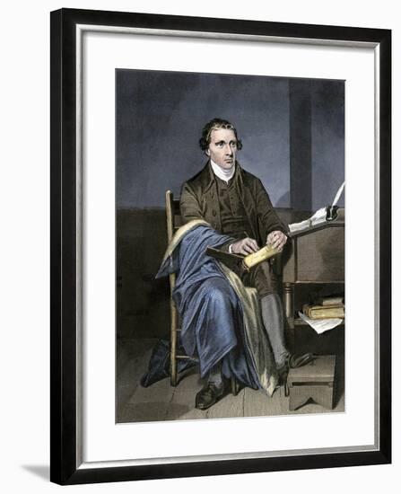 Patrick Henry Writing-null-Framed Giclee Print