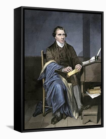 Patrick Henry Writing-null-Framed Premier Image Canvas