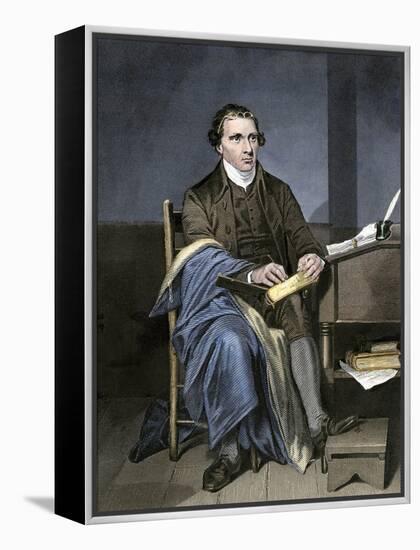 Patrick Henry Writing-null-Framed Premier Image Canvas