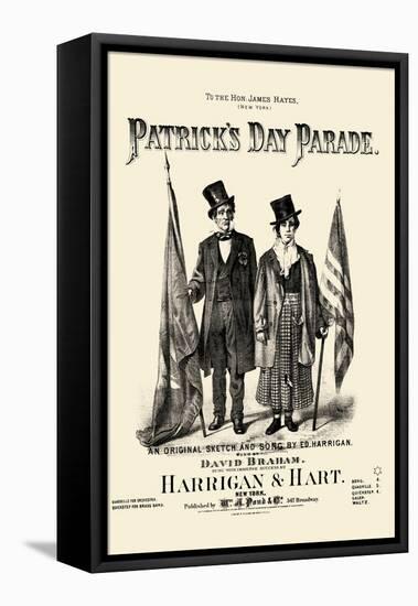 Patrick's Day Parade-null-Framed Stretched Canvas