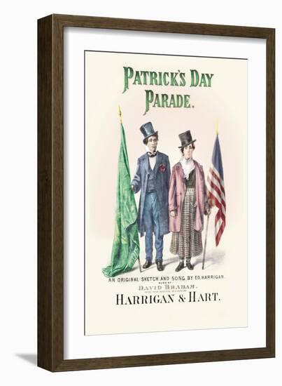 Patrick's Day Parade-null-Framed Premium Giclee Print
