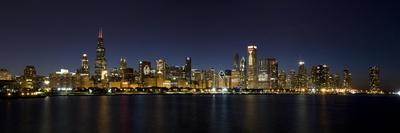 Chicago Blackhawks Skyline Lakefront-Patrick Warneka-Photographic Print