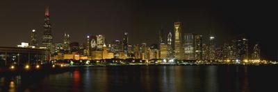 Chicago Blackhawks Skyline Lakefront-Patrick Warneka-Photographic Print