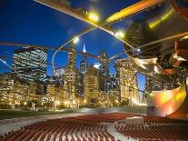 Millennium Park  Outdoor Theater At Night-Patrick Warneka-Photographic Print